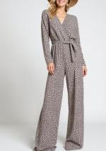 DORIS Leopard print cotton jumpsuit