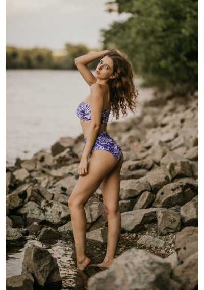 KUNZITA Bikini asimétrico / talle alto