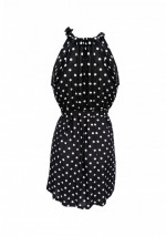 ROLA short dress with white dots