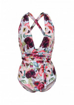 SABA - Maillot de bain une pièce à imprimé roses sauvages