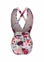 SABA - Maillot de bain une pièce à imprimé roses sauvages