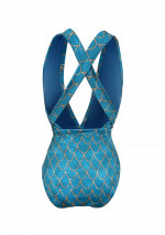 ERA One piece swimsuit with turquoise blue scale print