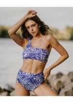 KUNZITA Asymmetrischer Bikini /hohe Taille