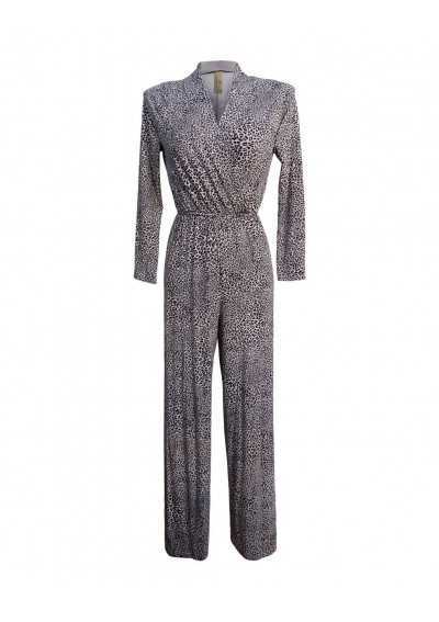 DORIS Leopard print cotton jumpsuit