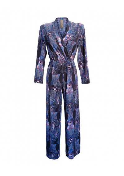 ZEBRA-jumpsuit mit langen Ärmeln