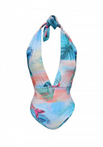 SOL One-piece swimsuit with sunrise print